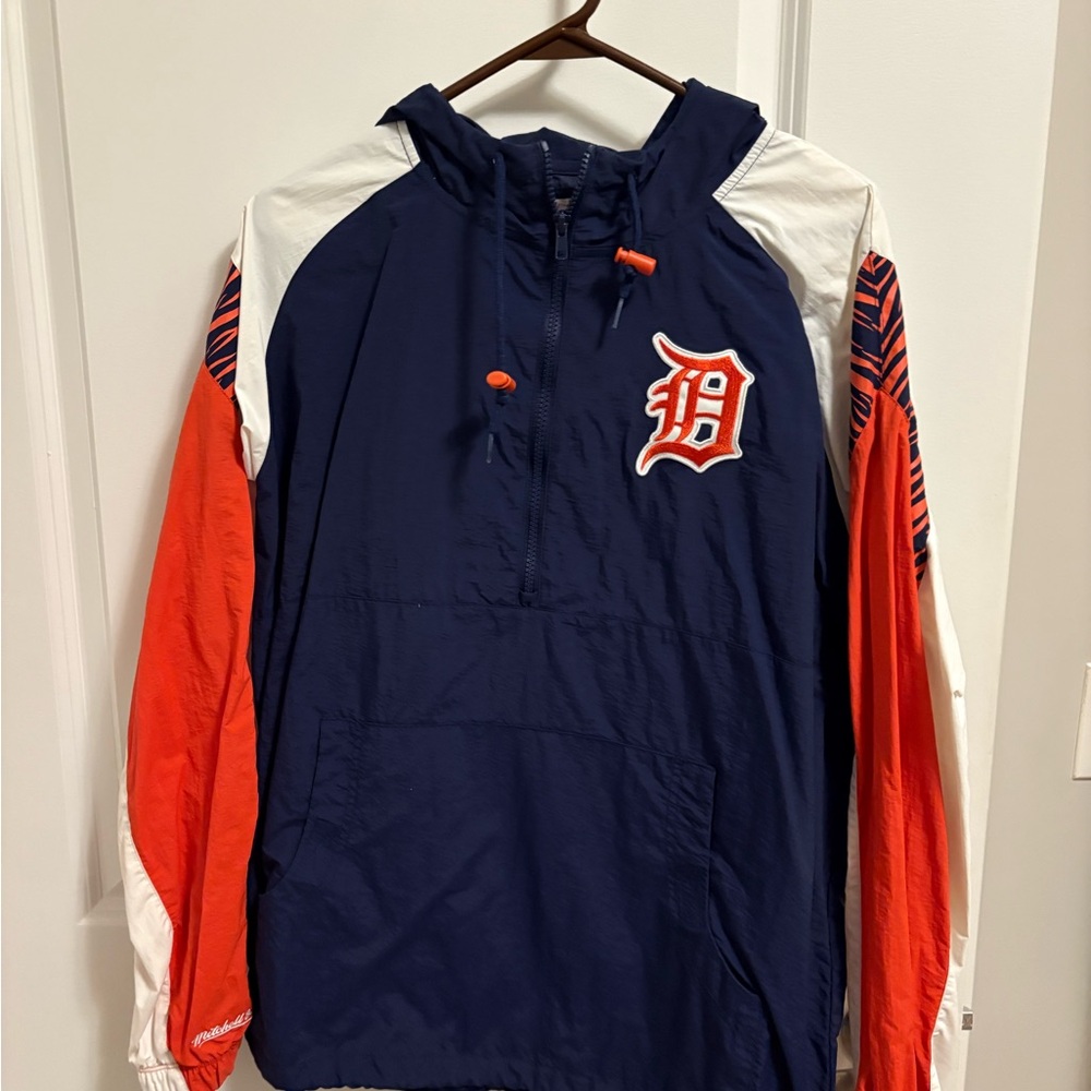 Detroit Tigers Mitchell and Ness Pullover Jacket
